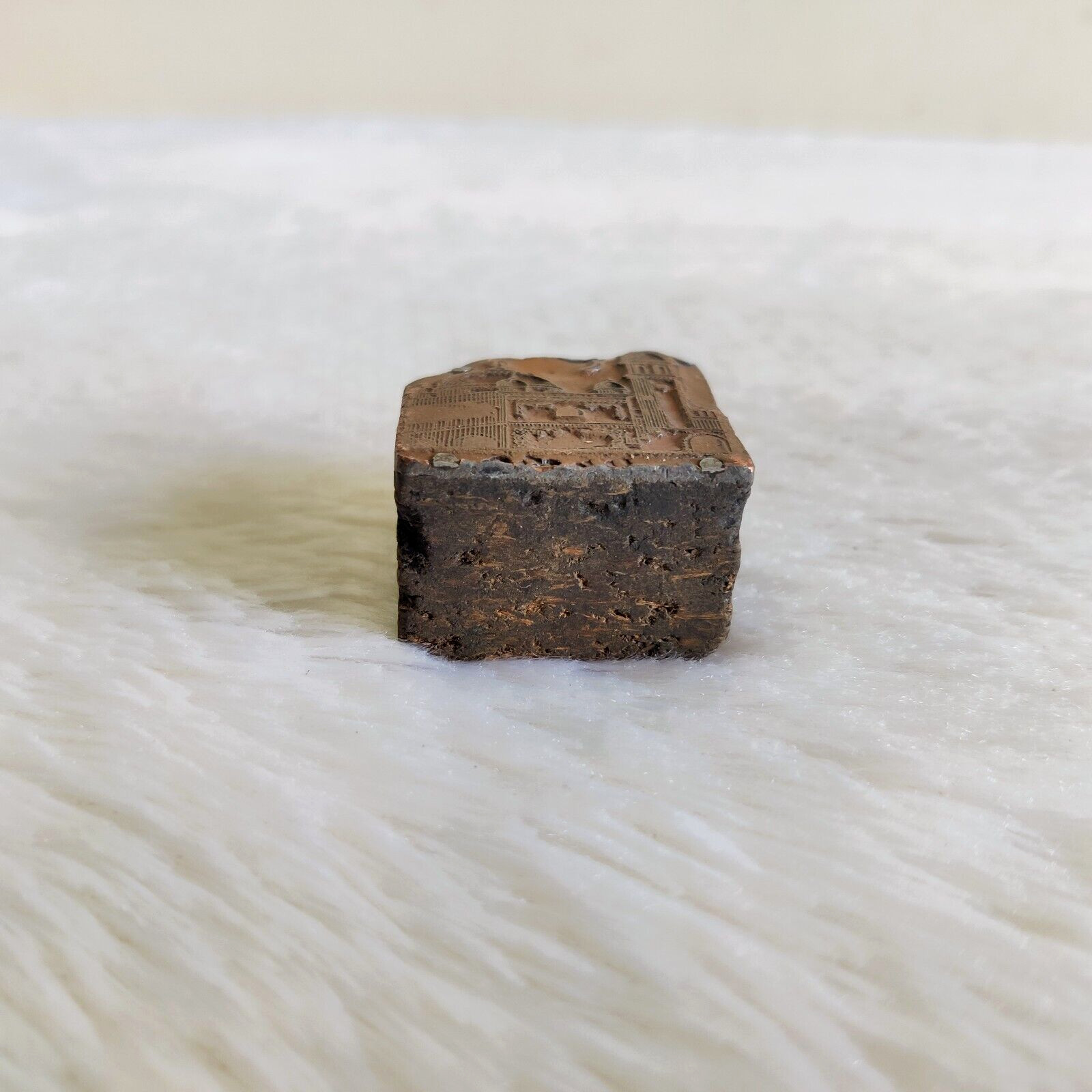 Vintage Old Islamic Mosque Metal Wooden Printing Rare Stamp Seal Decorative 55