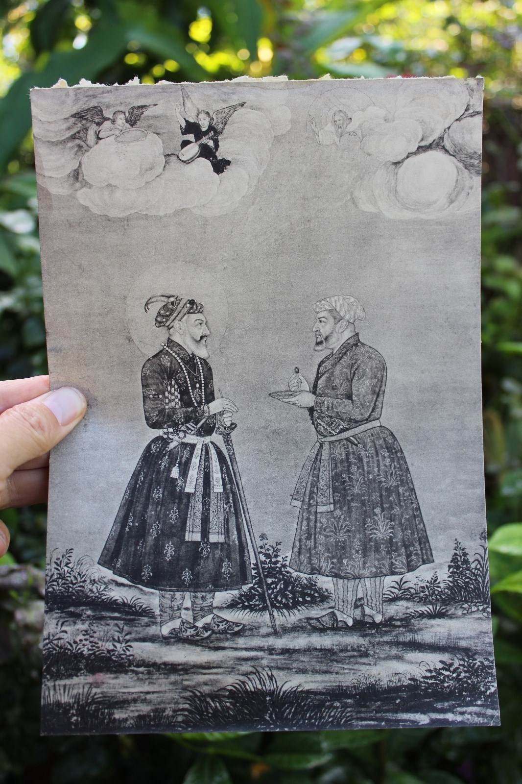 Beautiful Antique Islamic religious print, 18×26 cm, circa 1850-1920