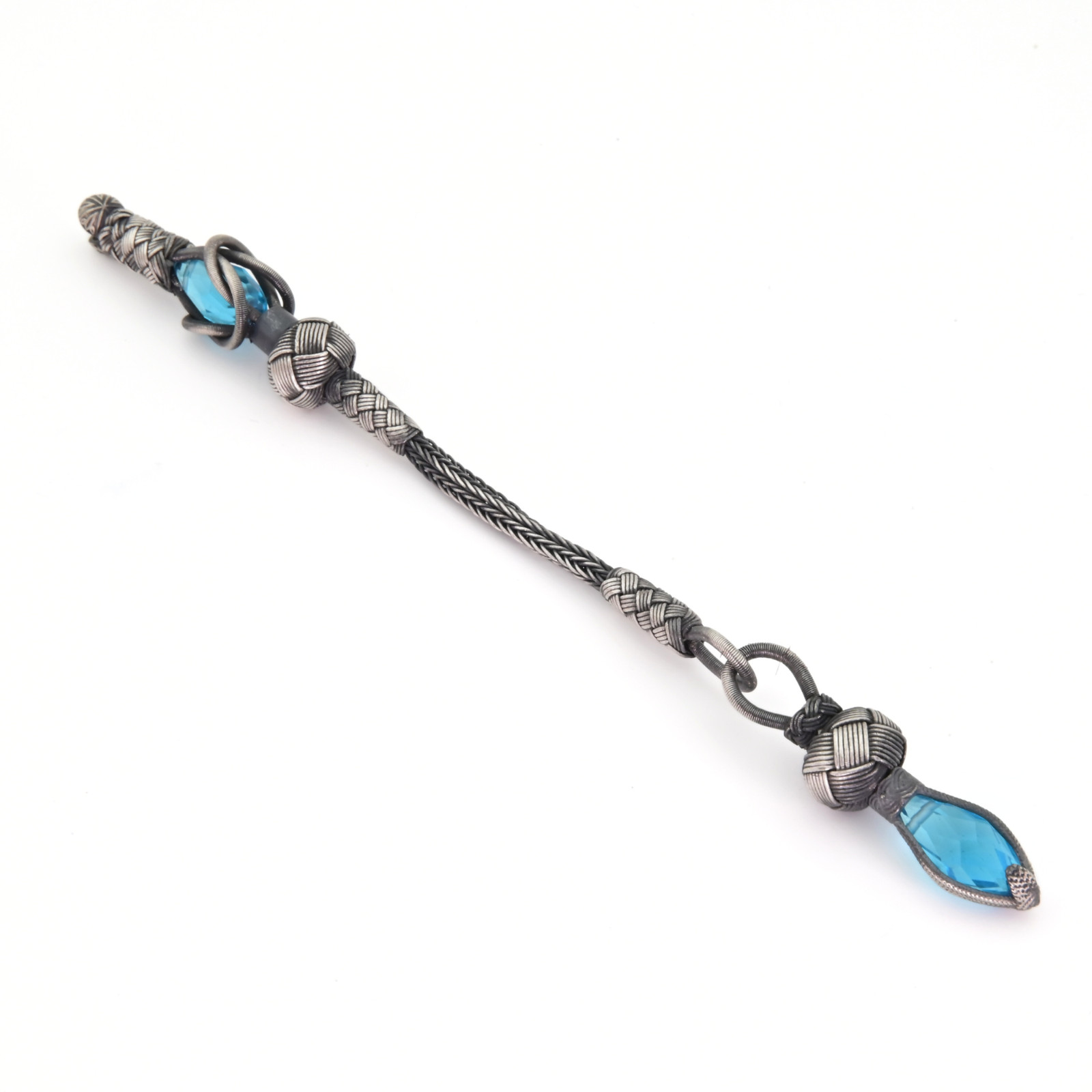 Trabzon kazaz hand-knitted Metal tassel 1000 silver Prayer Beads Tesbih 730081
