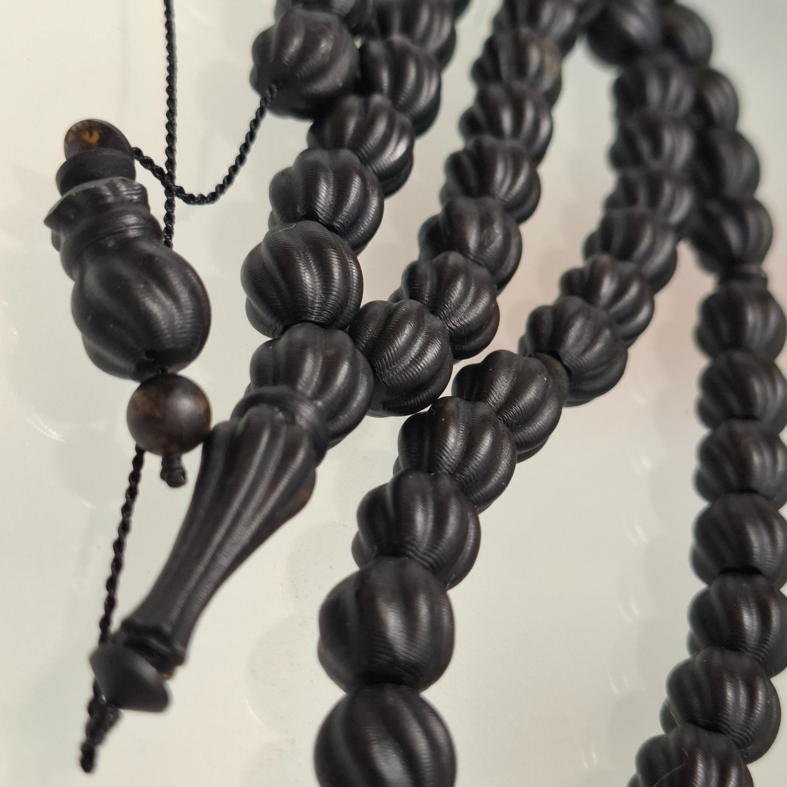 📿Amber Prayer Beads Amber Rosary 45 carvings amber beads 42g📿