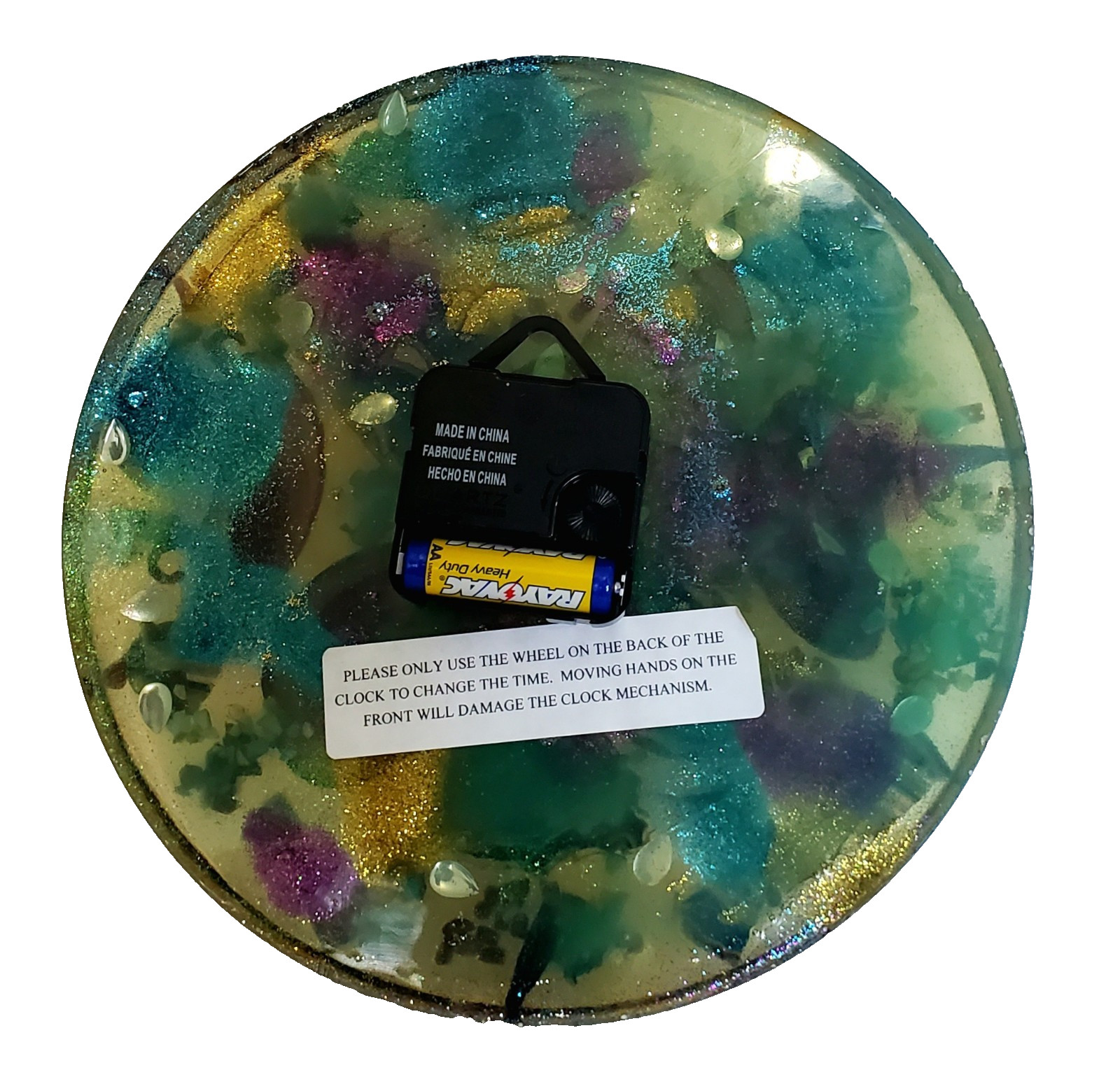 Green Agate Wall Clock