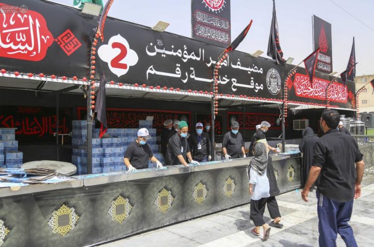 حرم مقدس امیرالمؤمنین علیہ‌السلام کا زائرین اربعین کے لیے دوسرا ضیافتی مرکز ؛ 24 گھنٹے سروس