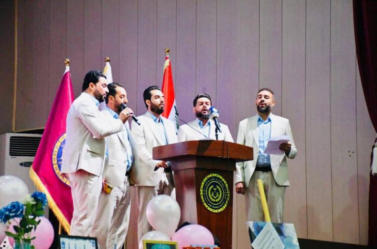 حرم مقدس امیرالمؤمنین علیہ‌السلام کی میلاد صادقینؑ کی مناسبت سے دیگر حرموں اور عراقی یونیورسٹیوں کے پروگراموں میں شرکت