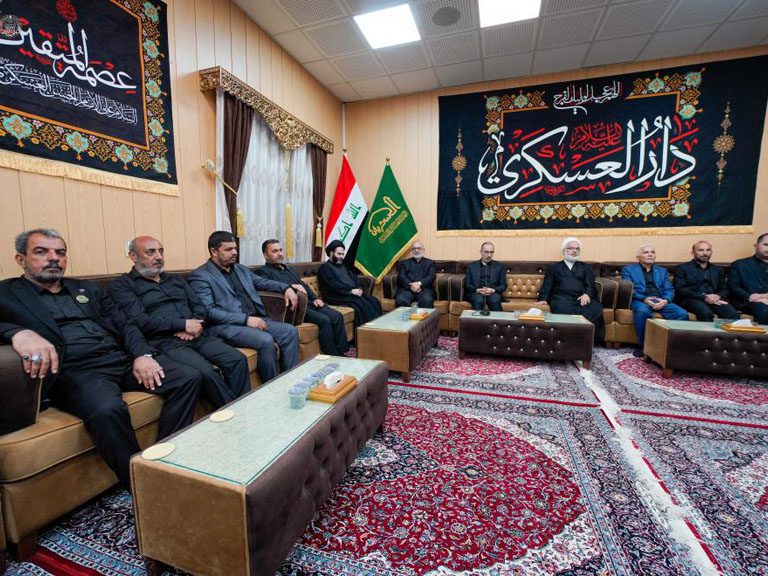 حرم مقدس عسکریینؑ کی جانب سے حرم مقدس امیرالمؤمنینؑ کی خدمات کا شکریہ