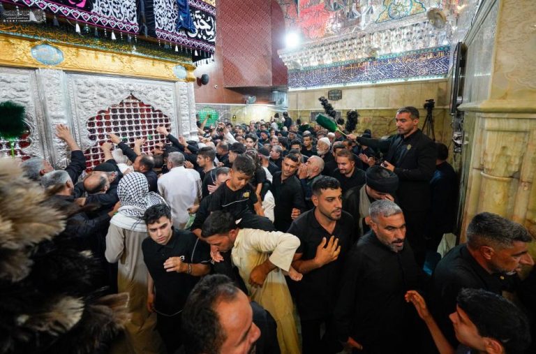 حرم مقدس امیرالمؤمنینؑ کا سامرا میں امام حسن عسکریؑ کی شہادت کے موقع پر زائرین کی خدمات کا آغاز