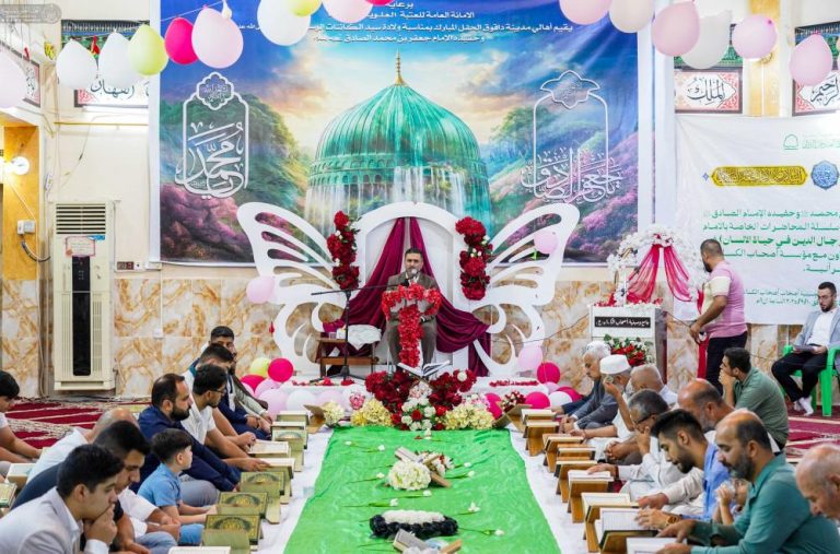 حرم مقدس امیرالمؤمنین علیہ‌السلام کا کرکوک و دیالی میں محافل قرآنی اور جشن صادقین علیہما‌السلام کا اختتام