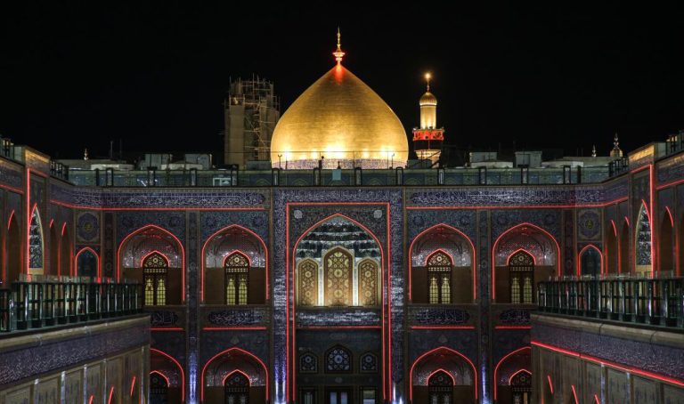 صحن و شبستان حضرت فاطمہ زہرا سلام‌الله‌علیها کی دلکش نورافشانی